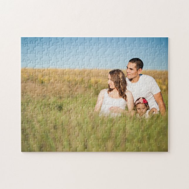 Quebra-cabeça Foto da família personalizada (Horizontal)