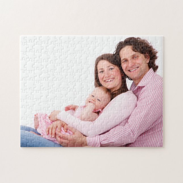 Quebra-cabeça Foto da família personalizada (Horizontal)