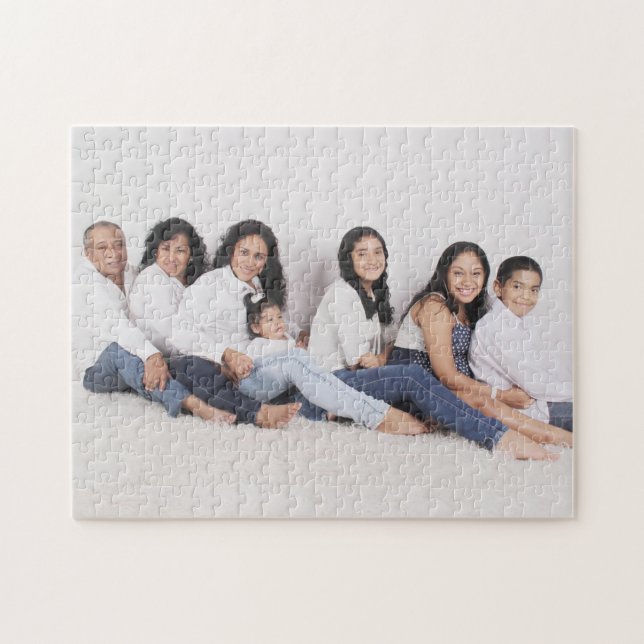 Quebra-cabeça Foto da família personalizada (Horizontal)