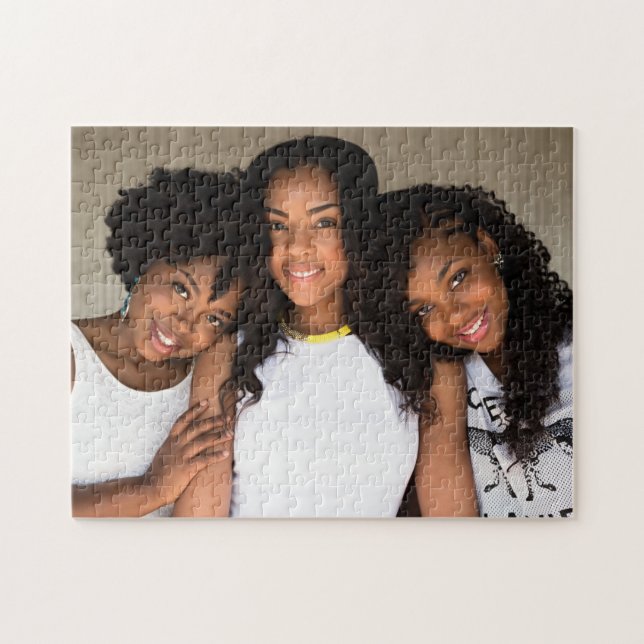 Quebra-cabeça Foto da família personalizada (Horizontal)