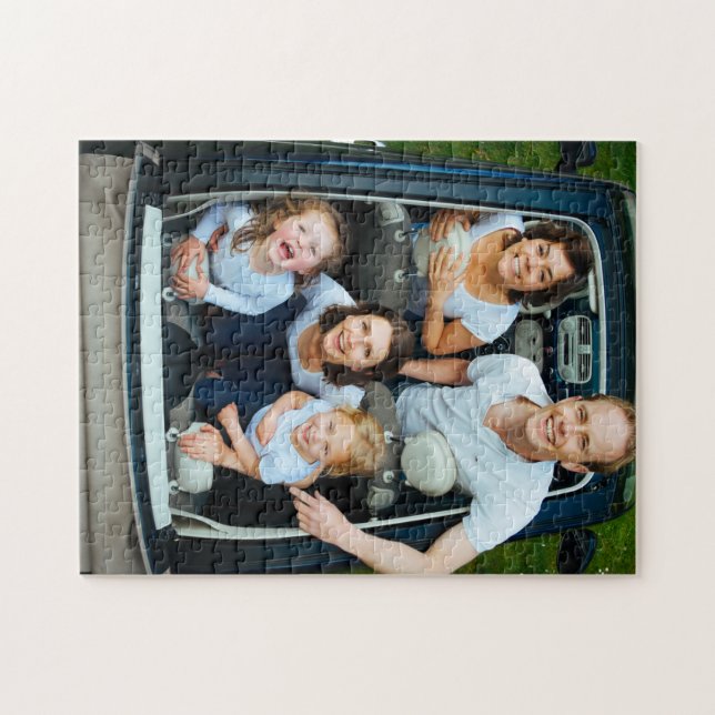 Quebra-cabeça Foto da família personalizada (Horizontal)