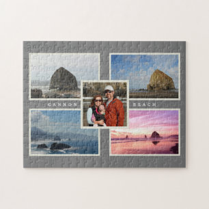Quebra-cabeça Foto da Família Personalizada de Cannon Beach, Or