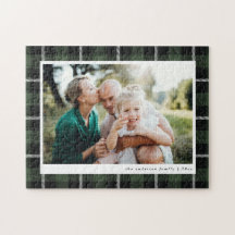 Foto da família rustan tartan verde