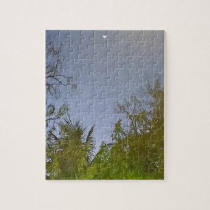 Quebra-cabeça Foto da Lua do Crescente do Céu