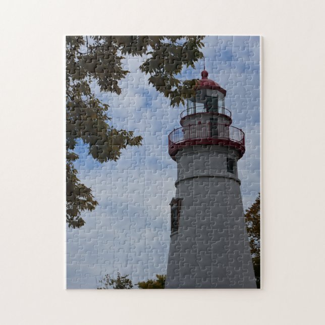 Quebra-cabeça foto da Marblehead Lighthouse criada em um  (Vertical)