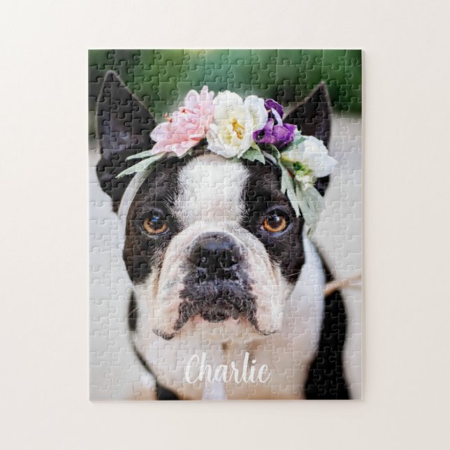 Quebra-cabeça Foto de animal de estimação personalizada (Vertical)
