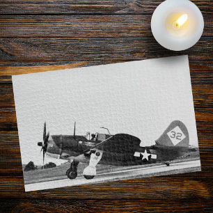 Quebra-cabeça Foto de Avião de Guerra Vintage da Segunda Guerra 