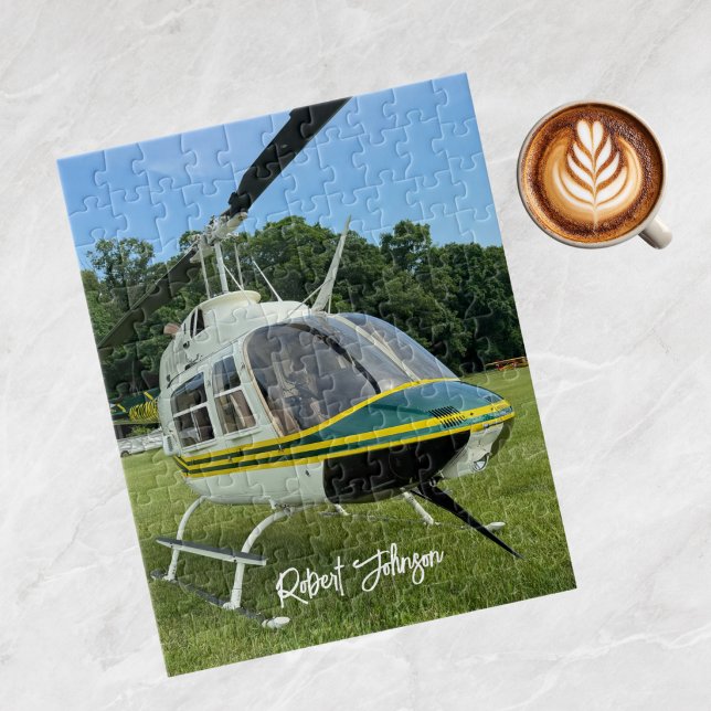 Quebra-cabeça Foto de Avião Helicóptero,Noite de Jogo,Personaliz (Criador carregado)