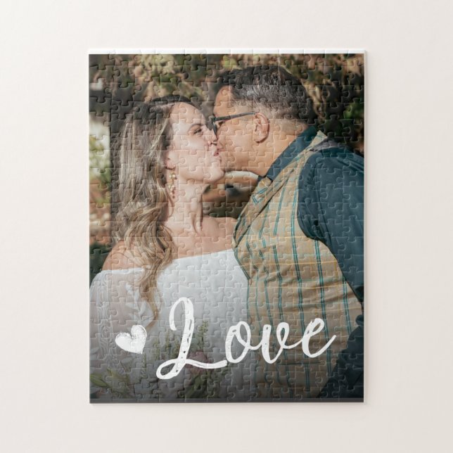 Quebra-cabeça Foto de Casamento de Amor (Vertical)