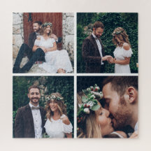 Foto de Casamento de Colagem Quadrada Personalizad