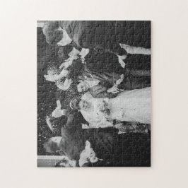 Quebra-cabeça Foto de casamento de recém-casados de parabéns