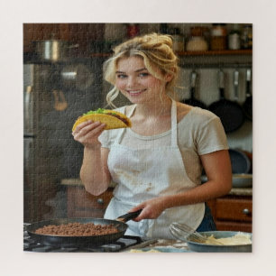 Quebra-cabeça Foto de Comer Tacos Personalizar