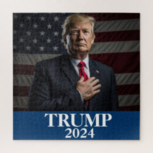 Quebra-cabeça Foto de Donald Trump - Excelente Trump 2024 Keep A