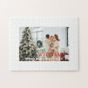 Quebra-cabeça Foto de Família de Natal Personalizada