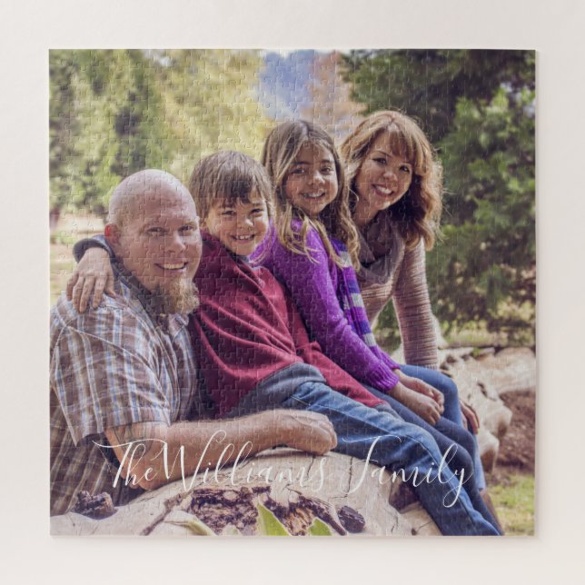 Quebra-cabeça Foto de Família Personalizada (Vertical)