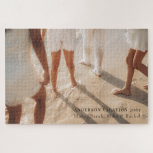 Quebra-cabeça Foto de Férias da Família Personalizada