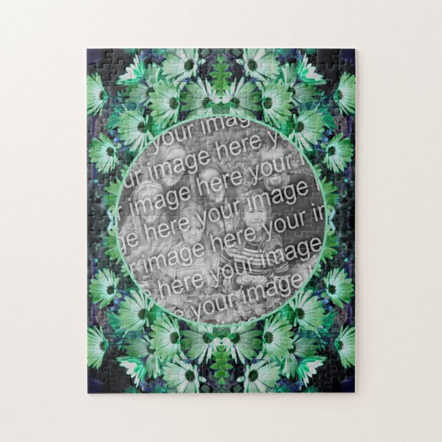 Quebra-cabeça Foto de Flores de Margarida Verde Africano (Vertical)