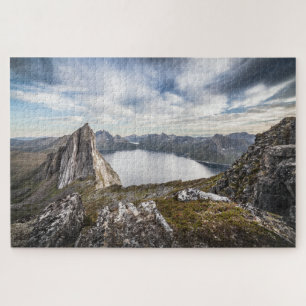 Quebra-cabeça Foto de Paisagem de Montanha da Noruega