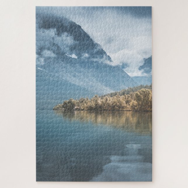 Quebra-cabeça Foto de Paisagem do Norte da Noruega (Vertical)