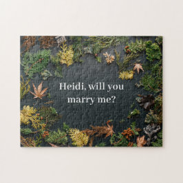 Quebra-cabeça Foto de Proposta de Noivado Flat Lay de Quadro Nat