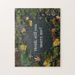 Quebra-cabeça Foto de Proposta de Noivado Flat Lay de Quadro Nat