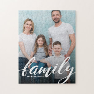 Quebra-cabeça Foto de Script da Família Moderna