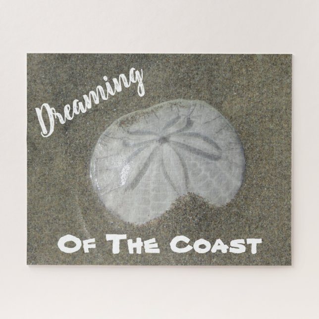 Quebra-cabeça Foto do Dólar de Areia Molhada Praia Natureza Cost (Horizontal)