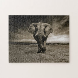 Quebra-cabeça Foto do Elefante Bull Wildlife