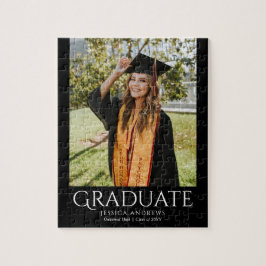 Quebra-cabeça Foto do Formando moderno Na moda de graduação simp