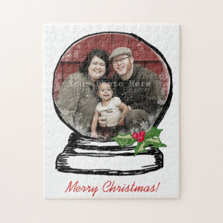 Quebra-cabeça Foto do Globo de Neve de Natal