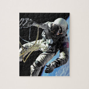 Quebra-cabeça Foto do Primeiro Passeio Espacial do Astronauta Am
