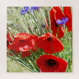 Quebra-cabeça Foto do Red Poppy, Cottage Garden