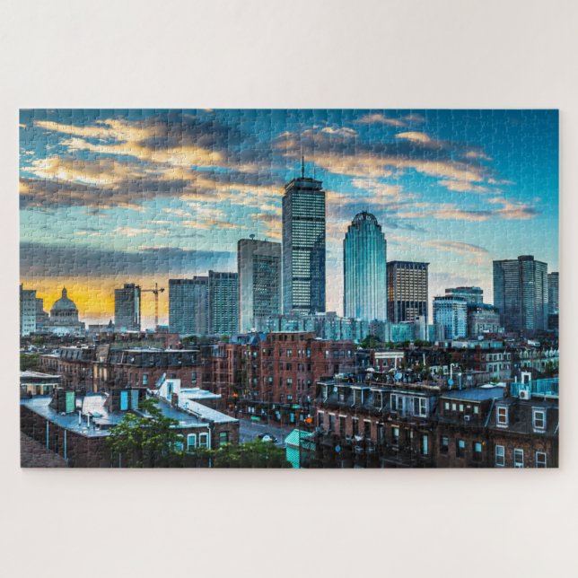 Quebra-cabeça Foto do Viagem Skyline City in Boston Massachusett (Horizontal)