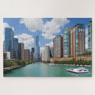 Quebra-cabeça Foto do Viagem Skyline City in the Chicago Illinoi