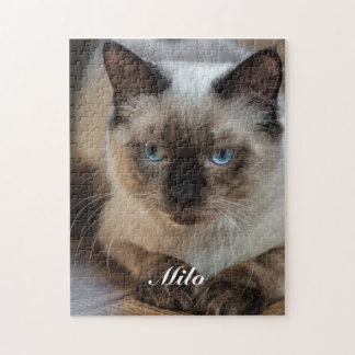 Quebra-cabeça Foto e Nome de Gato Ragdoll Personalizados