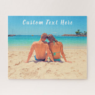 Quebra-cabeça Foto e texto personalizados - seu próprio Design