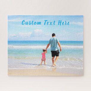 Quebra-cabeça Foto e texto personalizados - Seu próprio Design