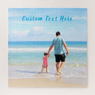 Quebra-cabeça Foto e texto personalizados - seu próprio Design