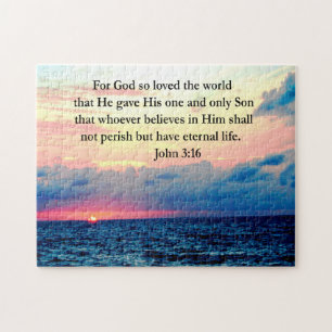 QUEBRA-CABEÇA FOTO ESPIRITUAL JOHN 3:16