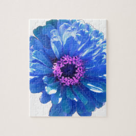 Quebra-cabeça Foto floral azul-margarida