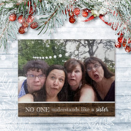 Quebra-cabeça Foto Irmã Que Ninguém Entende Como Madeira Irmã