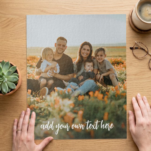 Quebra-cabeça Foto Moderna de Família Simples (Criador carregado)