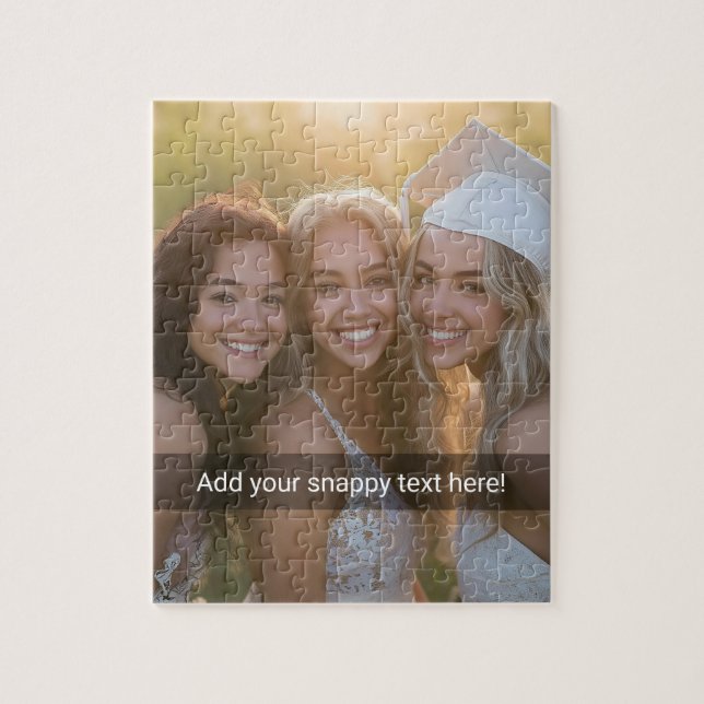 Quebra-cabeça Foto Personalizada com Seu Próprio Meme do Snap Ch (Vertical)