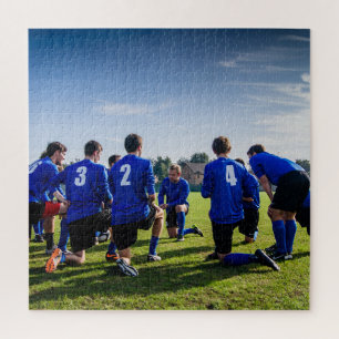 Quebra-cabeça Foto personalizada da equipe de futebol