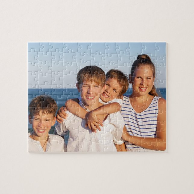 Quebra-cabeça Foto personalizada da família Keepsasasaame (Horizontal)