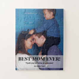 Quebra-cabeça Foto personalizada da melhor mãe de todos os tempo
