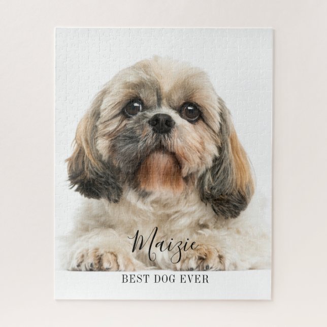 Quebra-cabeça Foto Personalizada De Cão De Pet Shih Tzu (Vertical)