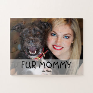 Quebra-cabeça Foto personalizada de Mamãe de pele Wuv You dog