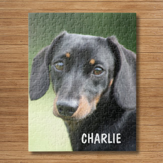 Quebra-cabeça Foto Personalizada de Pet & Nome Personalizado