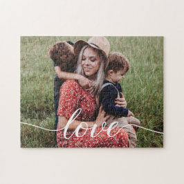 Quebra-cabeça Foto Personalizada de Script de Amor Familiar